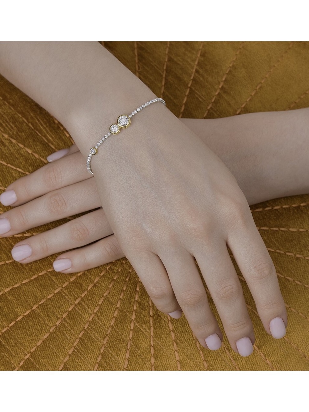 3.56 Carat Real Diamond Tennis Bracelet - Picture 9 of 9